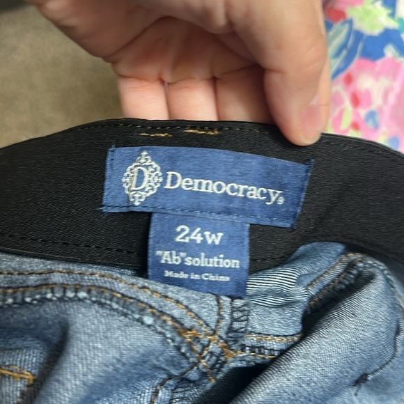 NWT Democracy Ab Solution Core Essential Ankle Jeans 24W - Picture 7 of 8